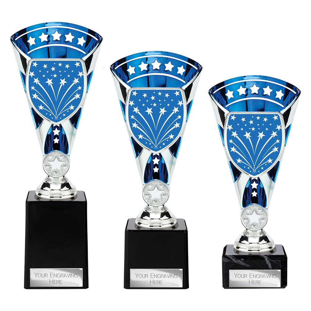 Personalised Engraved Cobra Star Any Sport/Multi Sport Marble Based Trophy 3 Sizes Available Free Engraving