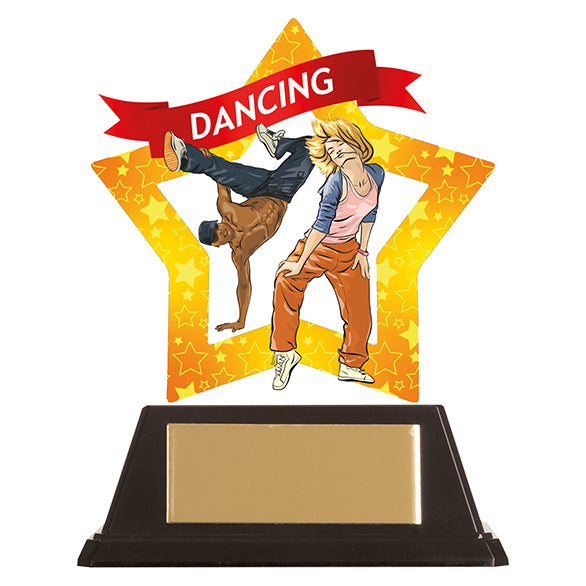 Personalised Engraved Mini-Star Street Dancing Trophy Free Engraving
