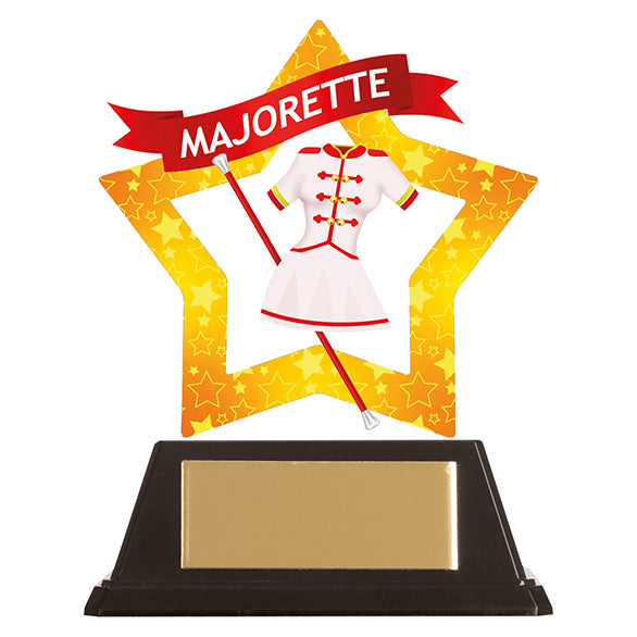 Personalised Engraved Mini-Star Majorette Trophy Free Engraving