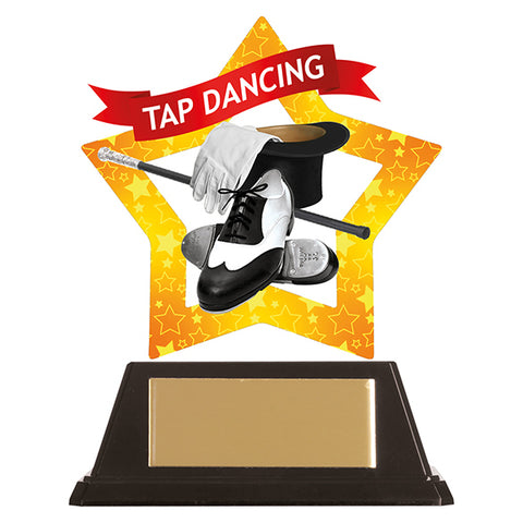 Personalised Engraved Mini-Star Tap Dancing Trophy Free Engraving