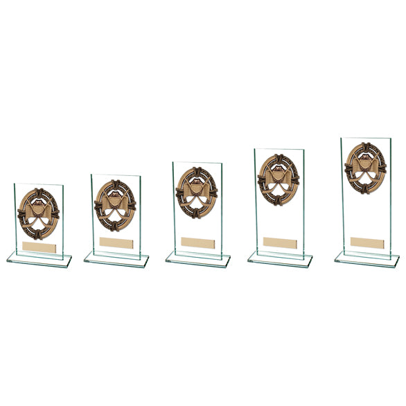 Personalised Engraved Ice Hockey Maverick Legacy Glass Trophy 5 Sizes Available Free Engraving