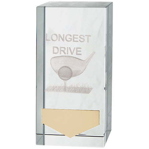 Personalised Engraved Inverness Longest Drive Golf Crystal Award Trophy Free Engraving