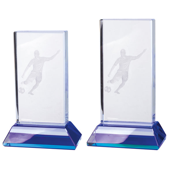 Personalised Engraved Davenport Football Crystal Award Trophy 2 Sizes Available Free Engraving