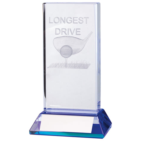 Personalised Engraved Davenport Longest Drive Golf Crystal Award Trophy Free Engraving