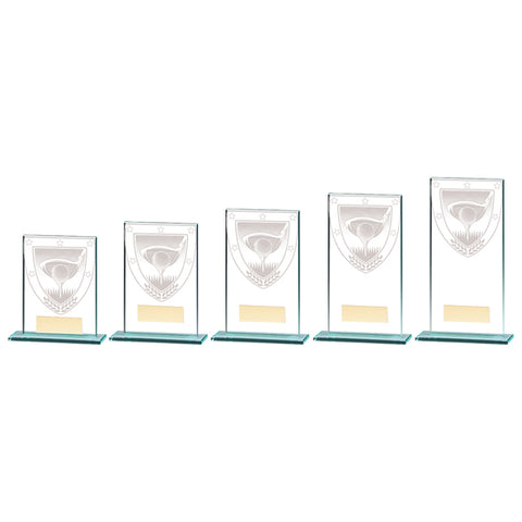 Personalised Engraved Millennium Golf Glass Award Trophy 5 Sizes Available Free Engraving