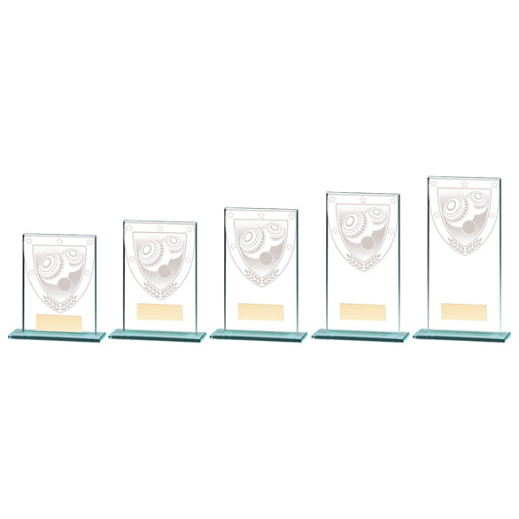 Personalised Engraved Millennium Bowls Glass Award Trophy 5 Sizes Available Free Engraving