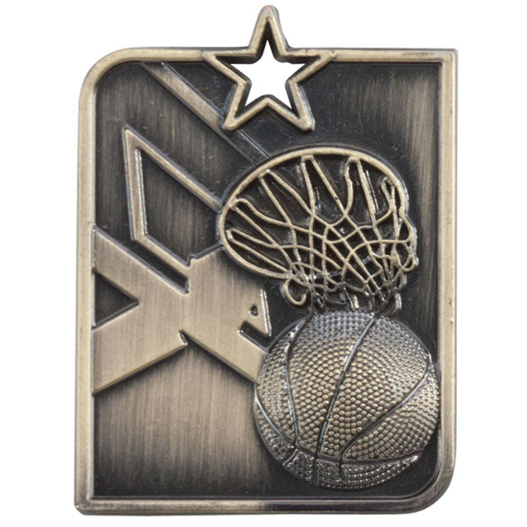 Personalised Engraved Centurion Basketball Medal Available In 3 Finishes Free Engraving