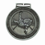 Personalised Engraved Olympia Judo Medal & Ribbon 70mm Available In 3 Finishes Free Engraving