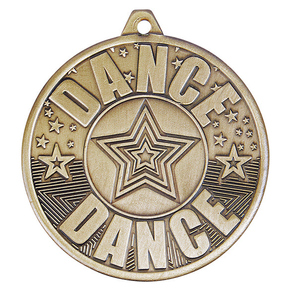 Personalised Engraved Cascade Dance Medal 50mm Free Engraving