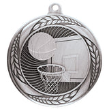 Personalised Engraved Typhoon Basketball Medal 55mm Available In 3 Finishes Free Engraving
