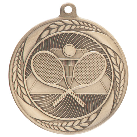 Personalised Engraved Typhoon Tennis Medal 55mm Available In 3 Finishes Free Engraving