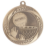 Personalised Engraved Typhoon Netball Medal 55mm Available In 3 Finishes Free Engraving