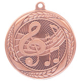 Personalised Engraved Typhoon Music Medal 55mm Available In 3 Finishes Free Engraving