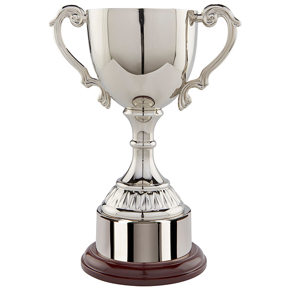Personalised Engraved Cambridge Nickel Plated Annual Cup 2 Sizes Available Free Engraving