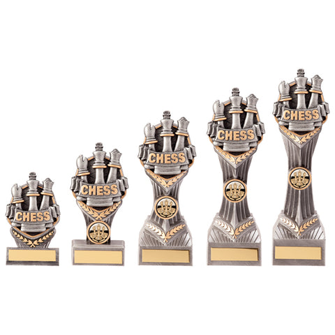 Personalised Engraved Falcon Chess Trophy 5 Sizes Available Free Engraving