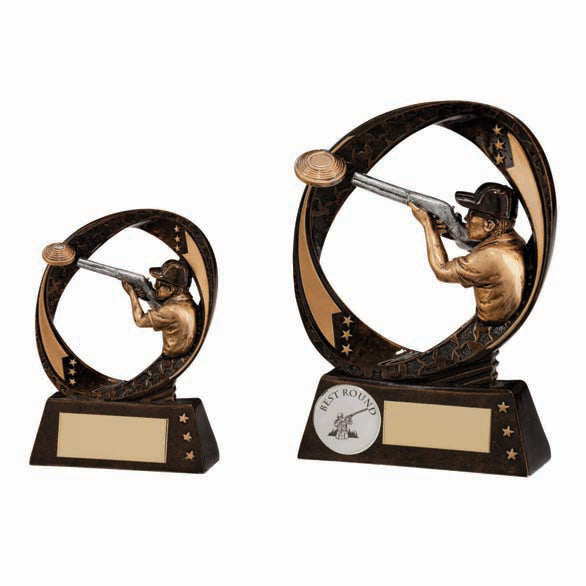 Personalised Engraved Typhoon Clay Pigeon Trophy 2 Sizes Available Free Engraving