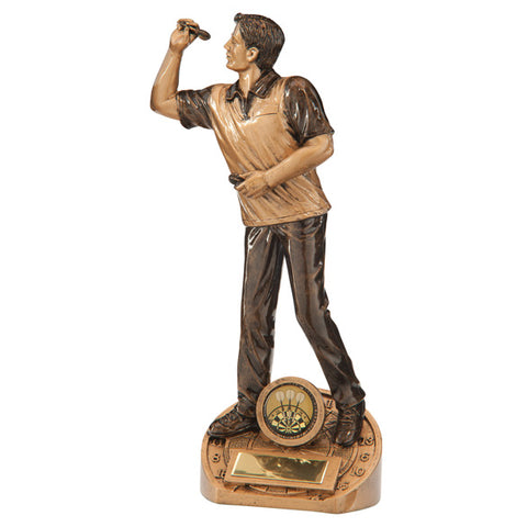 Personalised Engraved Bullseye Male Darts Trophy Free Engraving