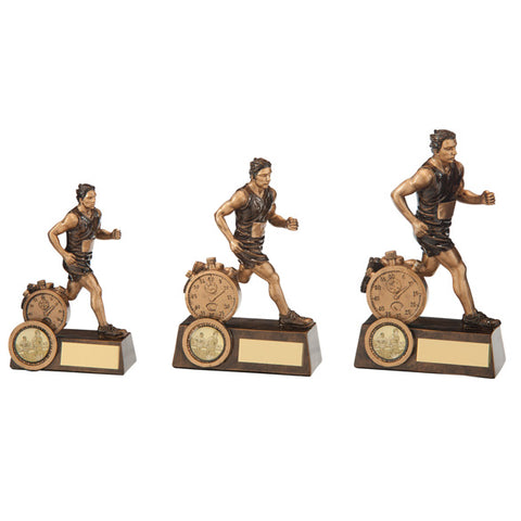 Personalised Engraved Endurance Male Running Trophy 3 Sizes Available Free Engraving