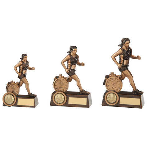 Personalised Engraved Endurance Female Running Trophy Free Engraving