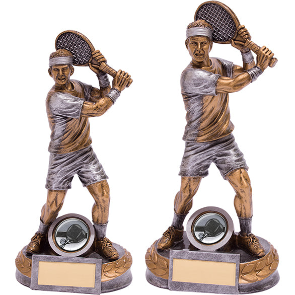Personalised Engraved Super Ace Male Tennis Trophy Free Engraving
