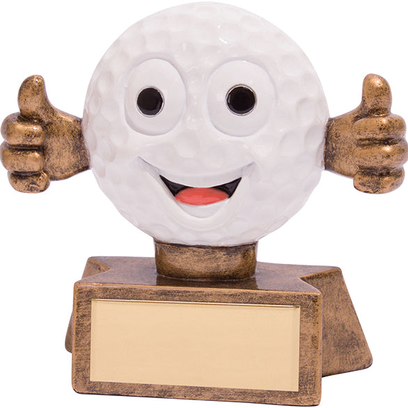 Personalised Engraved Smiler Golf Trophy Free Engraving