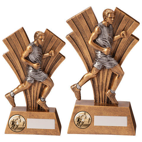 Personalised Engraved Xplode Male Running Trophy Free Engraving
